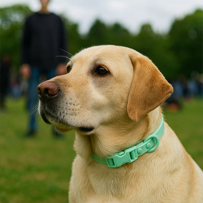 collier pour chien resistant menthe parc
