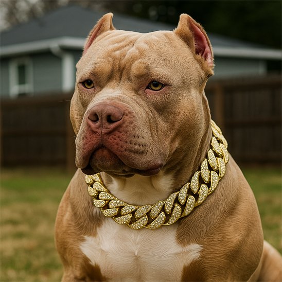 Collier pour chien strass chaine