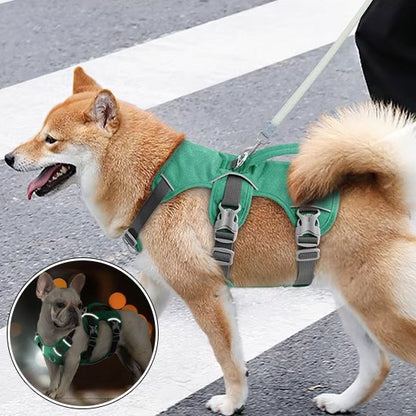 Harnais pour chien reflechissant