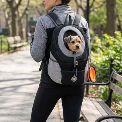 Sac a dos chien balade paisible