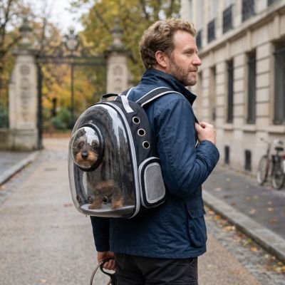 Sac a dos chien en ville