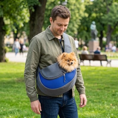 Sac de transport pour Chien bleu foncé